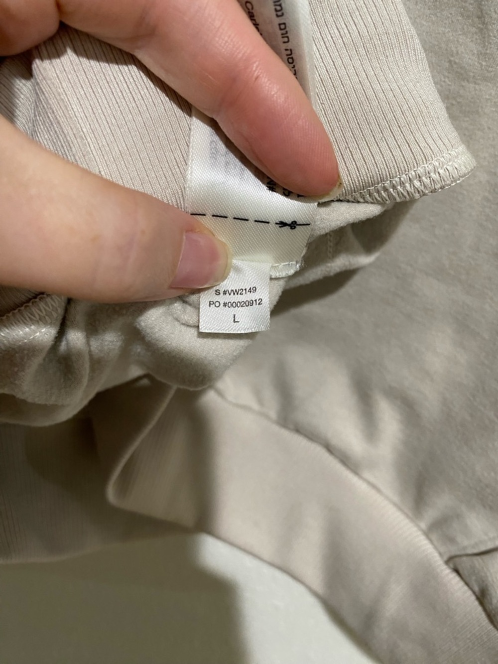 A-3 Vuori Sedona Rib Half Zip in Bone - Picture 5 of 6